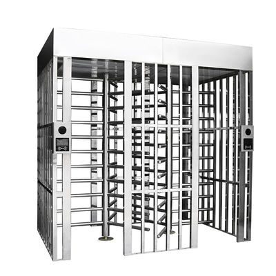 kwaliteit  One Full Height Fingerprint Security Entry Gate Turnstile Double Door Security Pedestrian Gate fabriek