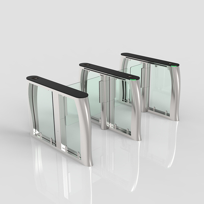 Nieuwe Turnstile van het OntwerpToegangsbeheer van de de Deurpoort van het Barrièreglas de Hoge snelheids Snelle Gang door de Poort van de Schommelingsbarrière